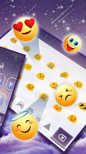 Starry Sky Night Keyboard Theme