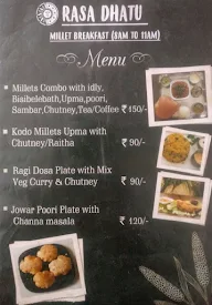 Rasa Dhatu menu 3