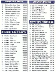 Kings Chinese menu 4