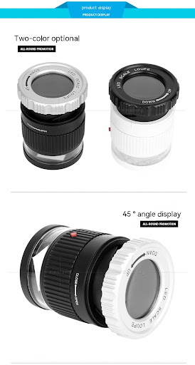 Title 3, 30X Cylinder Scale Optical Glass Lens Magnifier...