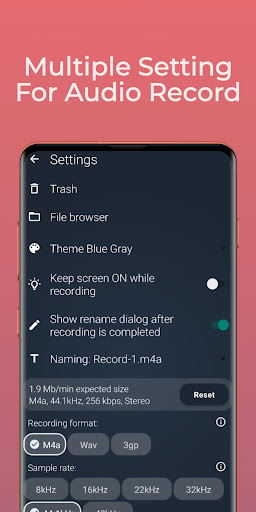 Screenshot voice recorder - audio record