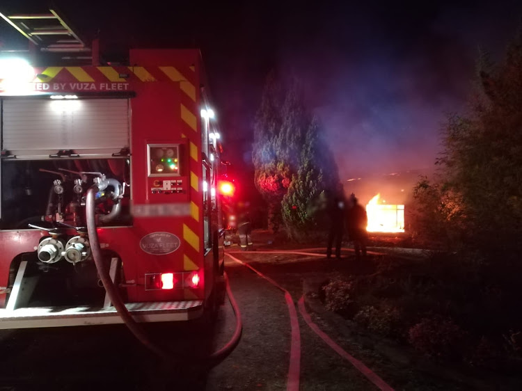 An elderly woman was killed and three other people injured in a house fire in Mogale City on the West Rand in the early hours of Saturday paramedics said.