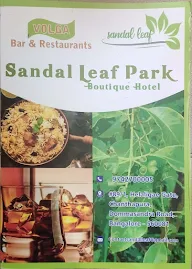 Sandal Leaf Park menu 1