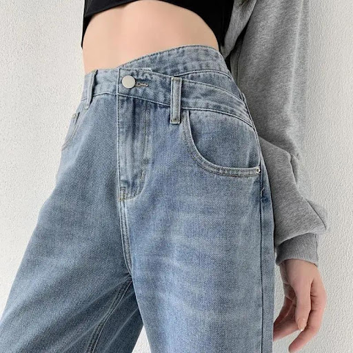 Title 6, Slim Straight Trousers with Irregular Drape, Fl...