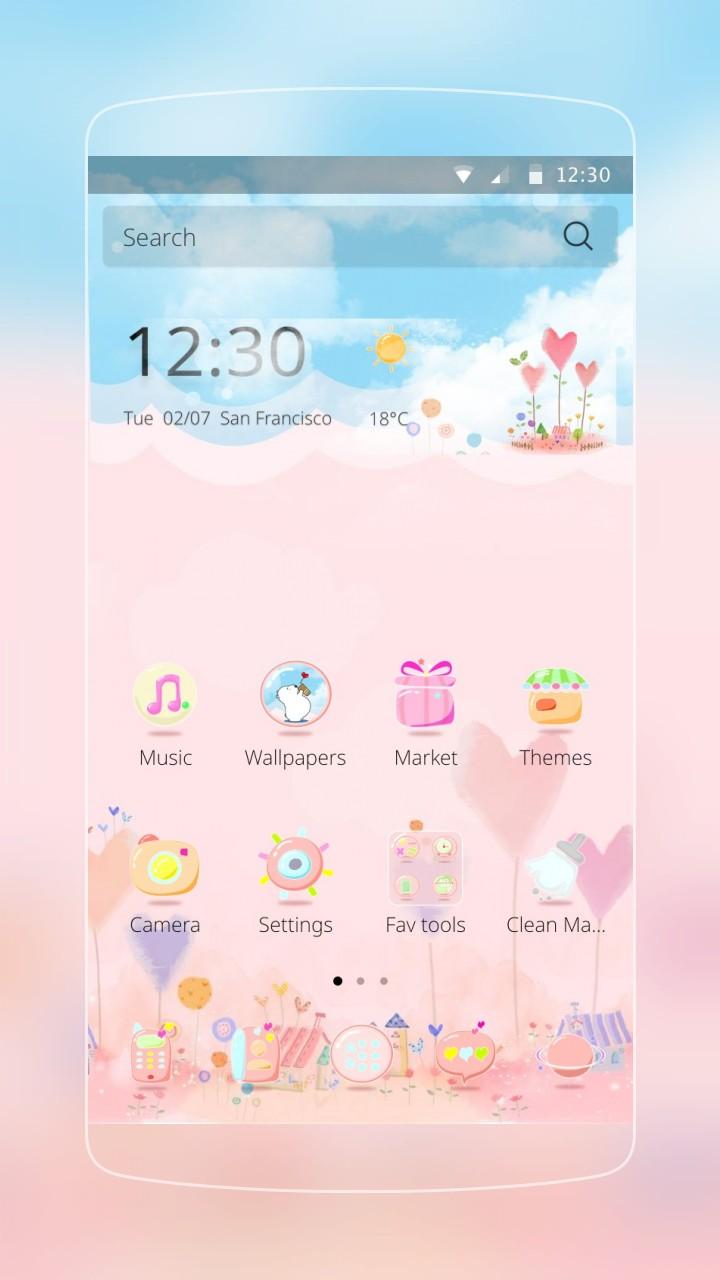 Lovely Pink Heart Screen 1