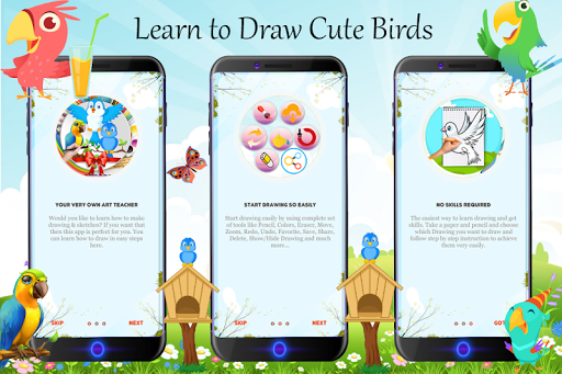 Learn to Draw Cute Birds