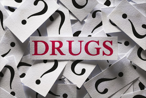 Questions about the Drugs - Stock image