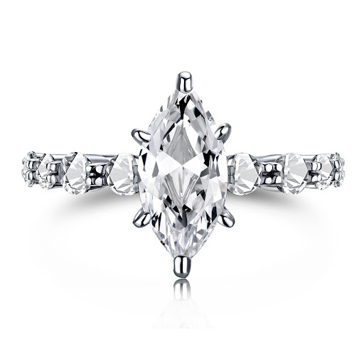 Title 6, Womens Diamond-Shaped Horse Eye Zircon Simulat...