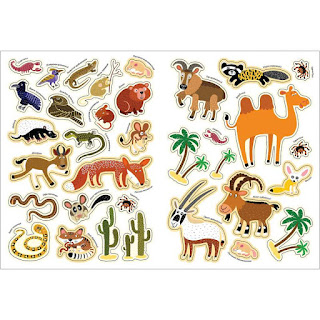 Книжка с наклейками В мире животных Знойная пустыня МозаикаСинтез за 208 руб.