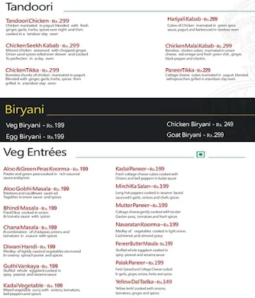 Bharat Bistro menu 