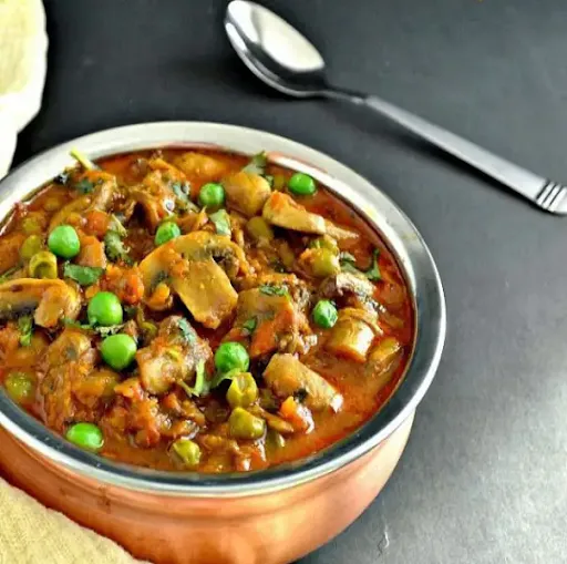 Mushroom Matar Masala