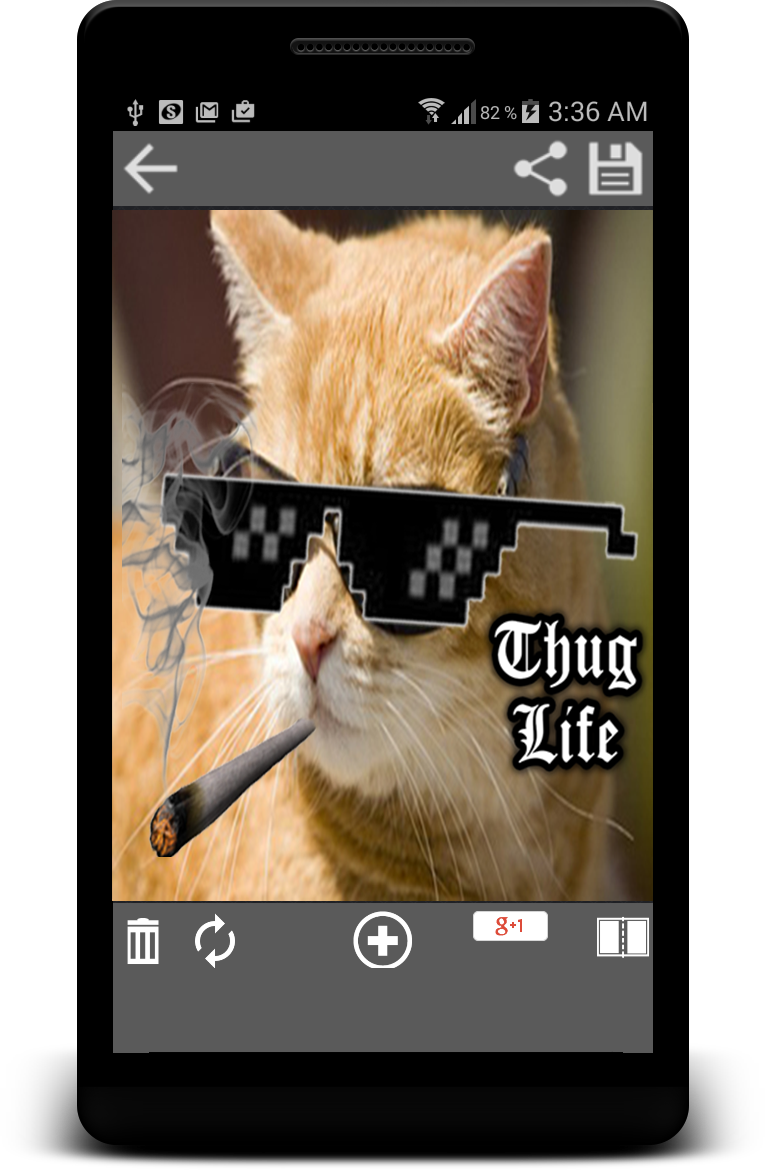 Android application Thug Life Photo Maker Editor screenshort