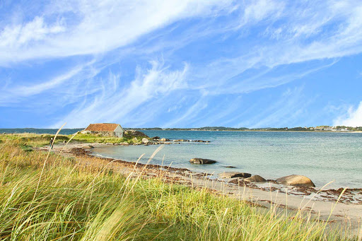 A secluded beach house near Stavanger, Norway.