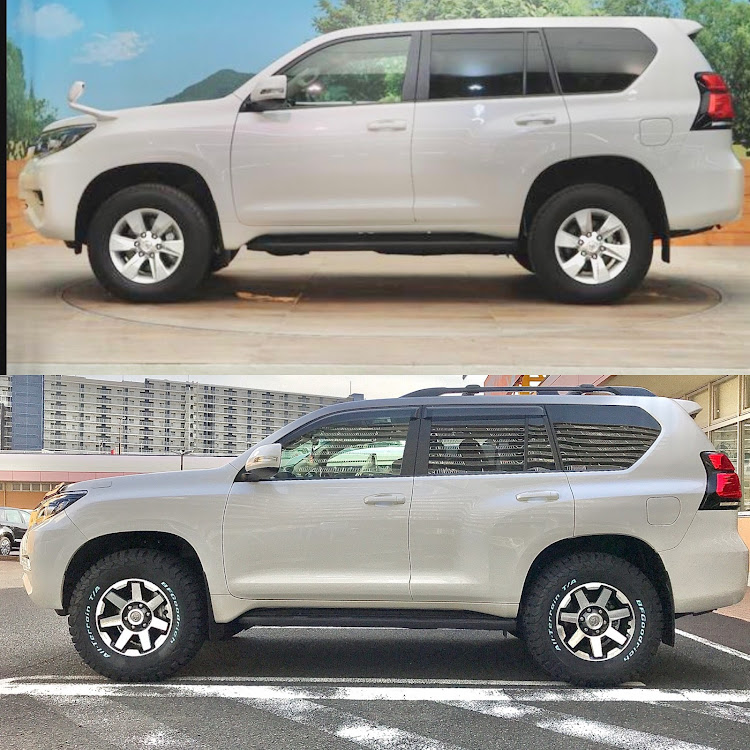 ランドクルーザープラドのBFGOODRICH・プラド150後期・285/70R17・フロントリフトアップスペーサー・純正ホイール流用に関するカスタム事例の投稿画像1枚目