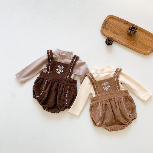 Title 10, Cotton Cute Baby Girl Bodysuit Bib Suit, adorab...