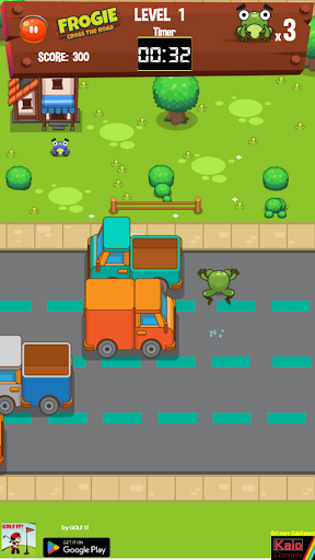 Screenshot Frog cross the road