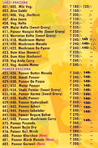 Indrani Sweets And Restaurant menu 1