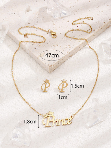 Title 5, Stainless Steel Heart Key Necklace for Suit Jew...