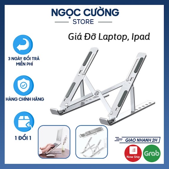 Giá Đỡ Tản Nhiệt Laptop Kệ Đỡ Macbook, Ipad, Máy Tính Có Thể Gấp Gọn Tiện Dụng Ngọc Cường Store