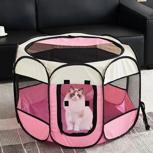 Portable Foldable Pet Tent Kennel Octagonal Fence Puppy Shelter Easy To Use Outdoor Easy Operation Large Dog Cages Cat F