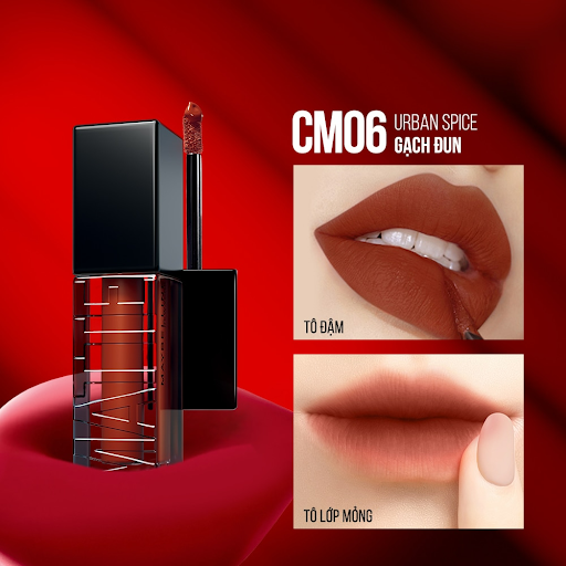 Son Kem Maybelline Mịn Lì Như Nhung CM06 Gạch Đun 6.4ml