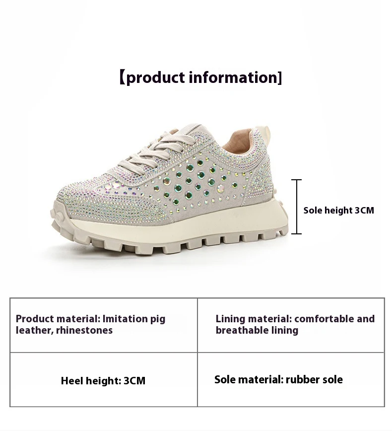 Title 16, Ženske Platform Rhinestone Kožne Cortez patike....
