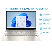 Máy Tính Xách Tay Laptop Hp Pavilion 15 - Eg2082Tu (7C0Q5Pa)/ Vàng/I5 - 1240P/ Ram 8Gb/ 512Gb Ssd/ 15.6 Inch Fhd/ 3Cell 41Whr/ Win 11Sl/1Yr - Hàng Chính Hãng