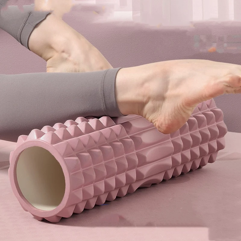 Title 5, Schuimroller voor yoga en massage in knotsvorm....