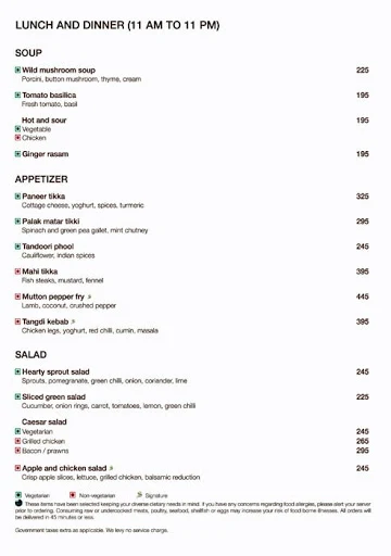 Kava Kitchen & Bar - Fairfield By Marriott menu 