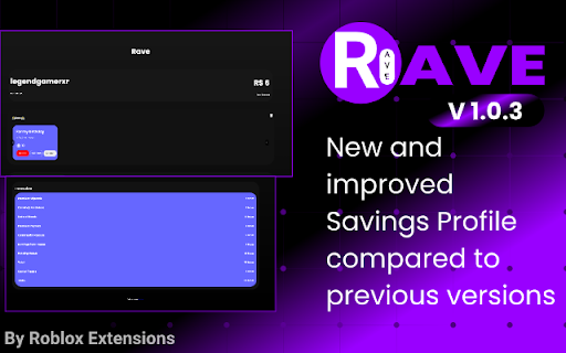 Rave - Robux savings