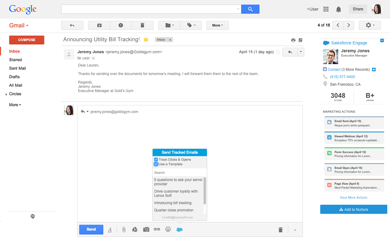 Engage for Gmail Preview image 2