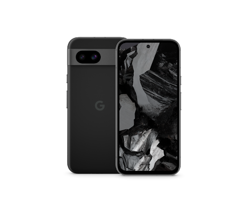 Front and back of Pixel 8a