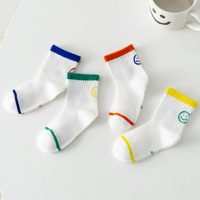 Calcetines de moda Malla de color sólido para niños y niñas