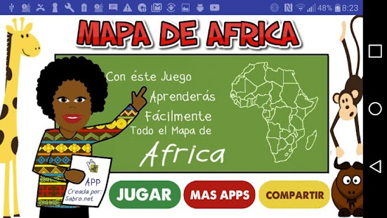 Juego del Mapa de Africa - náhled