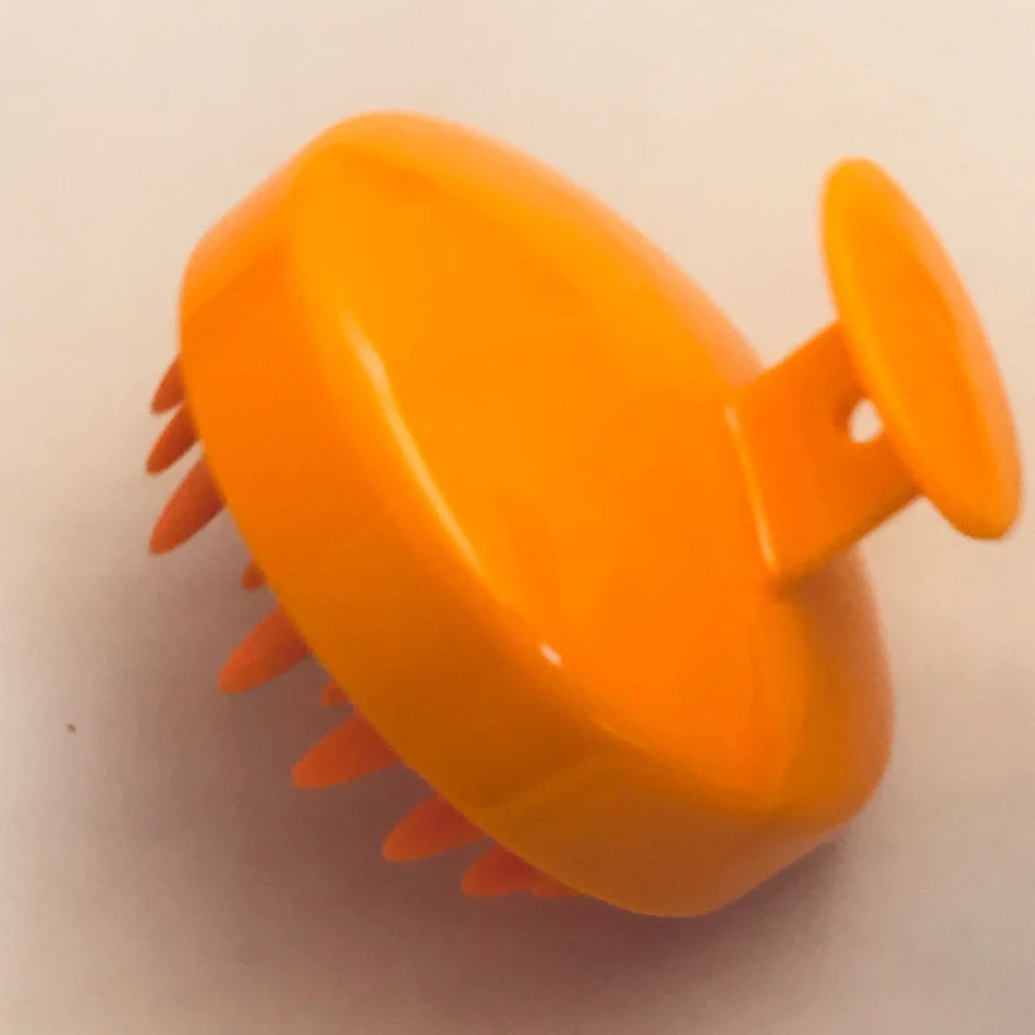 Brosse de massage en silicone pour shampooing Nettoie, exfolie et détend le cuir chevelu. Stimule la croissance et réduit les pellicules.