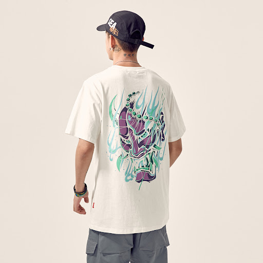 Title 5, Summer mens printed casual T-shirt