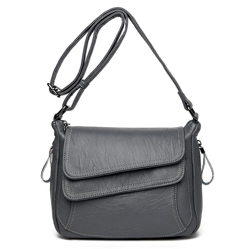 Title 2, Soft leather shoulder bag, classic small square...