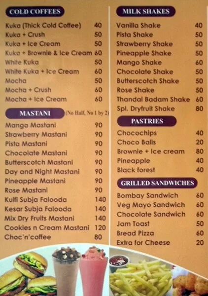 Sai Cafe Katta menu 