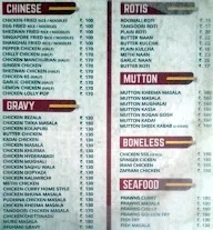 MMA Kababs Rolls & Biryani Center menu 1