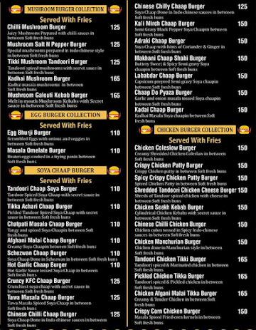 Queen Of Burger menu 