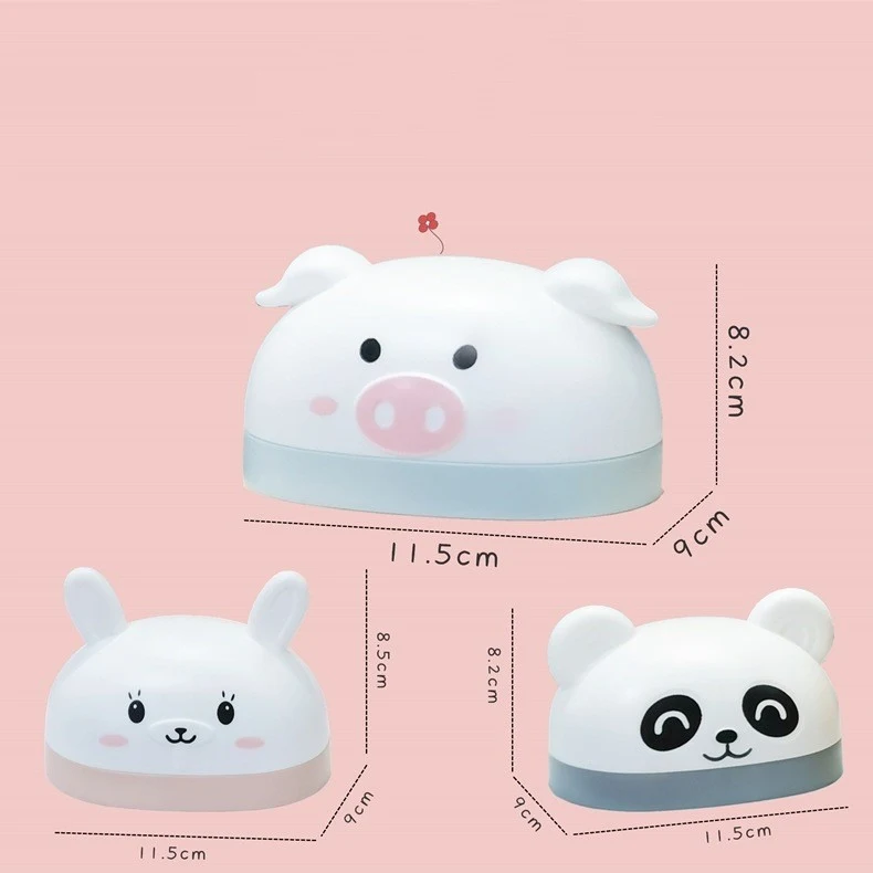 Household Cartoon Plastic Soap Box. Keeps soap dry and clean. Fun and functional design for bathrooms and kitchens, prom