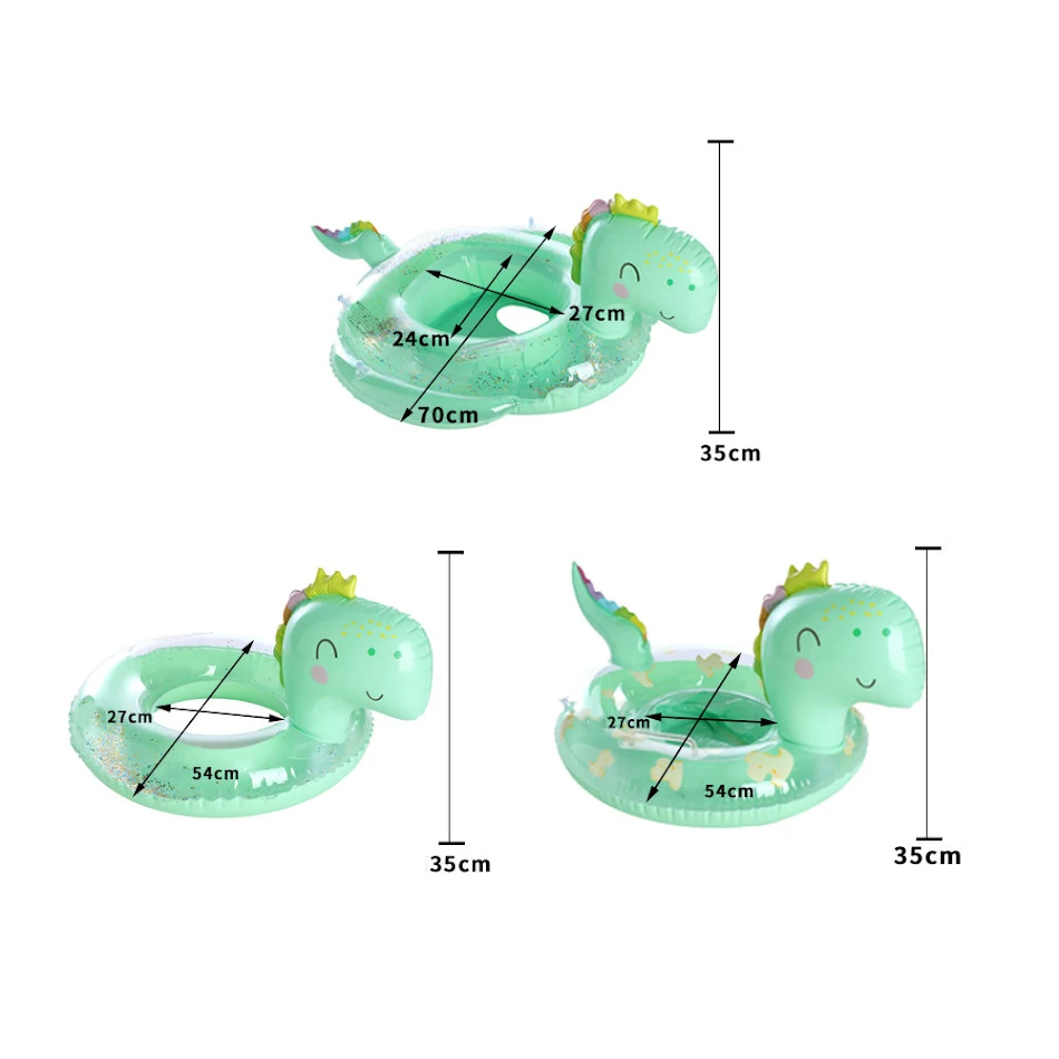 Baby dinosaurussen zwemband voor kinderen, veilig en leuk waterplezier voor peuters in het zwembad, ideaal voor zomerse zwemavonturen.