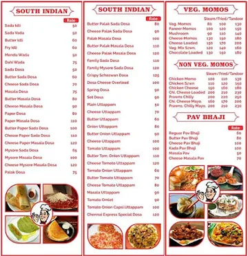 Chennai Express menu 