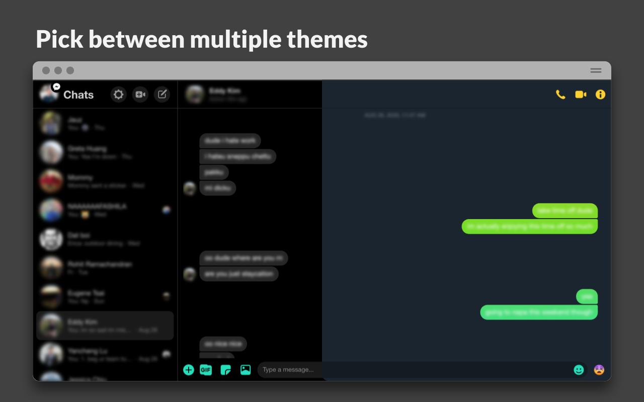 Charcoal: Dark Mode for Messenger Preview image 4