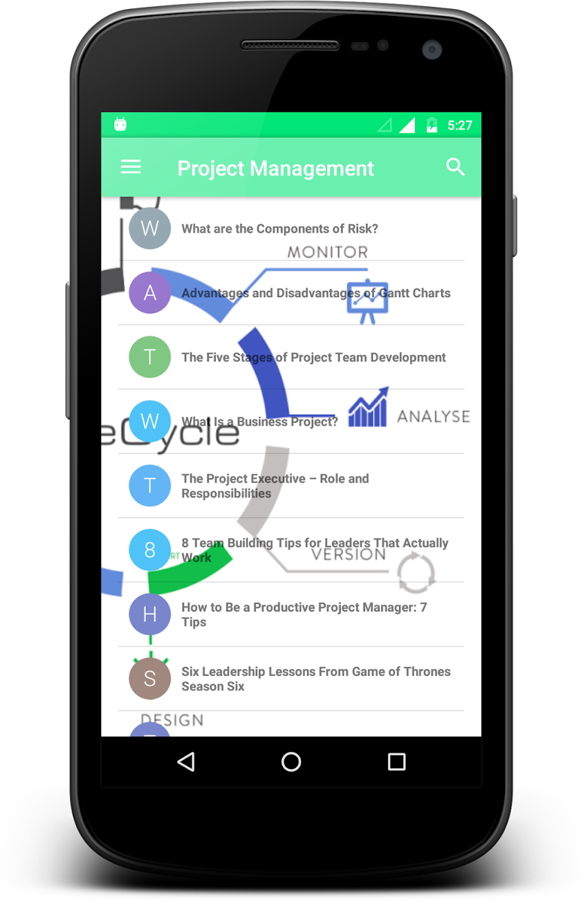 Project Management Screen 3