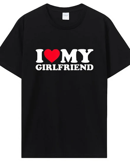 I Love My Girlfriend T Shirt I Heart My-Girlfriend TShirt... - 0