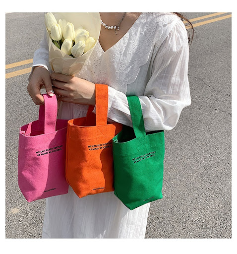 Title 16, Solid Color Canvas Lunch Bag perfect for work, ...