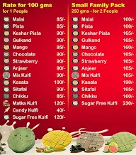 Tulsi Malai Kulfi Icecream menu 1