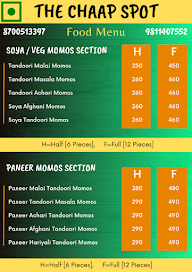 The Chaap Spot menu 2