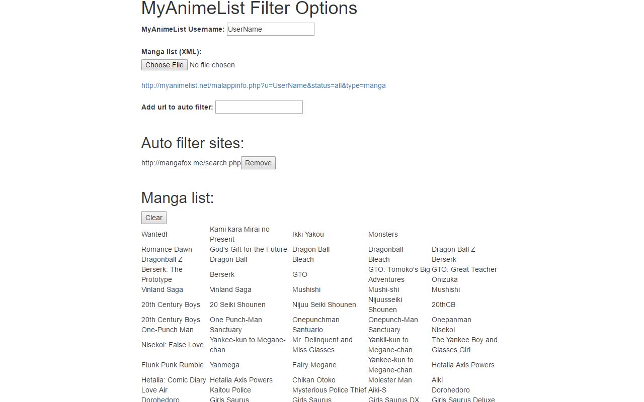 MyAnimeList Filter Preview image 4